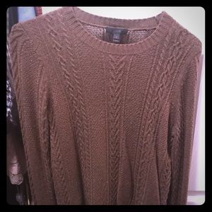 JCrew Olive Cropped Flare Sleeve Sweater